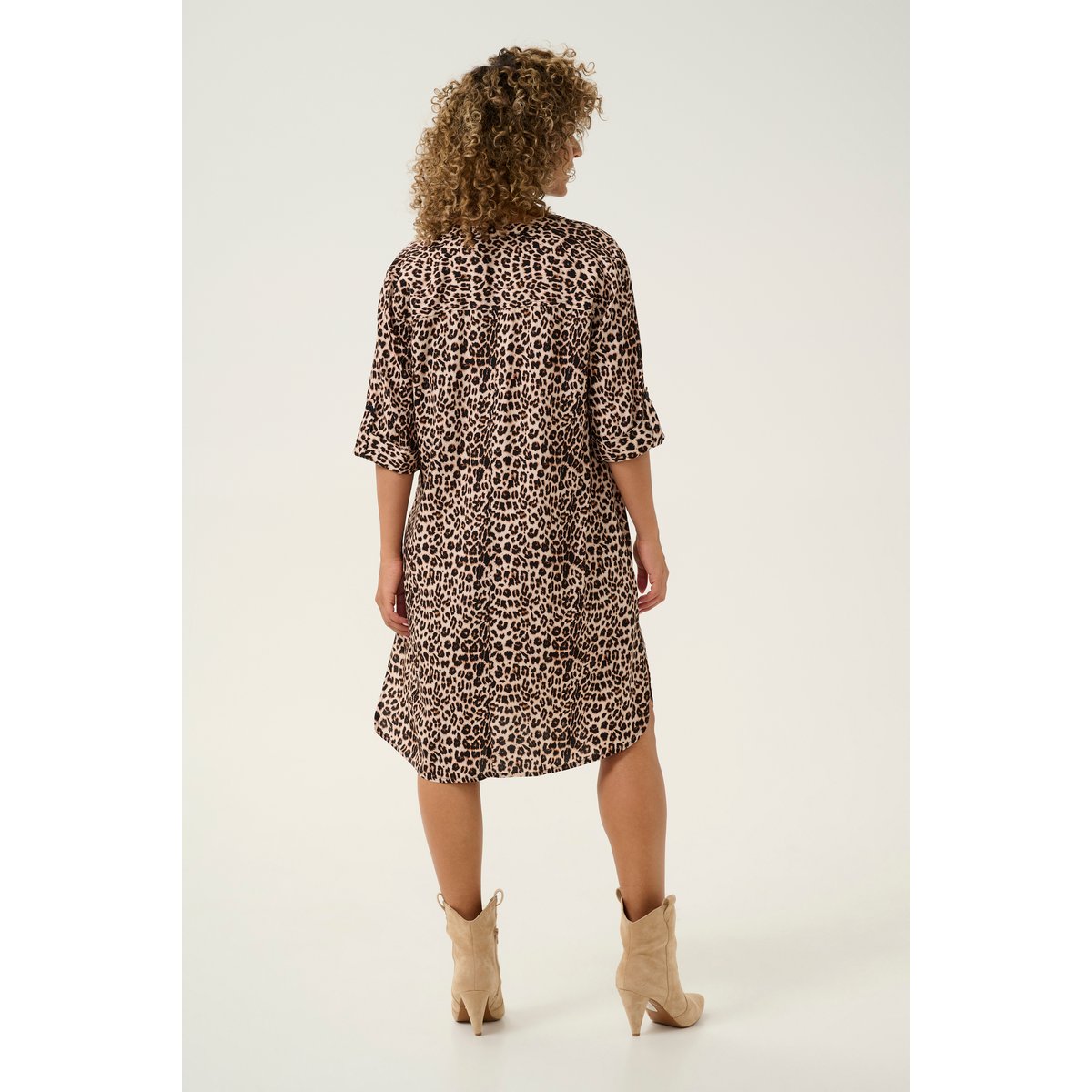 Robe marron amimalier, CREAM