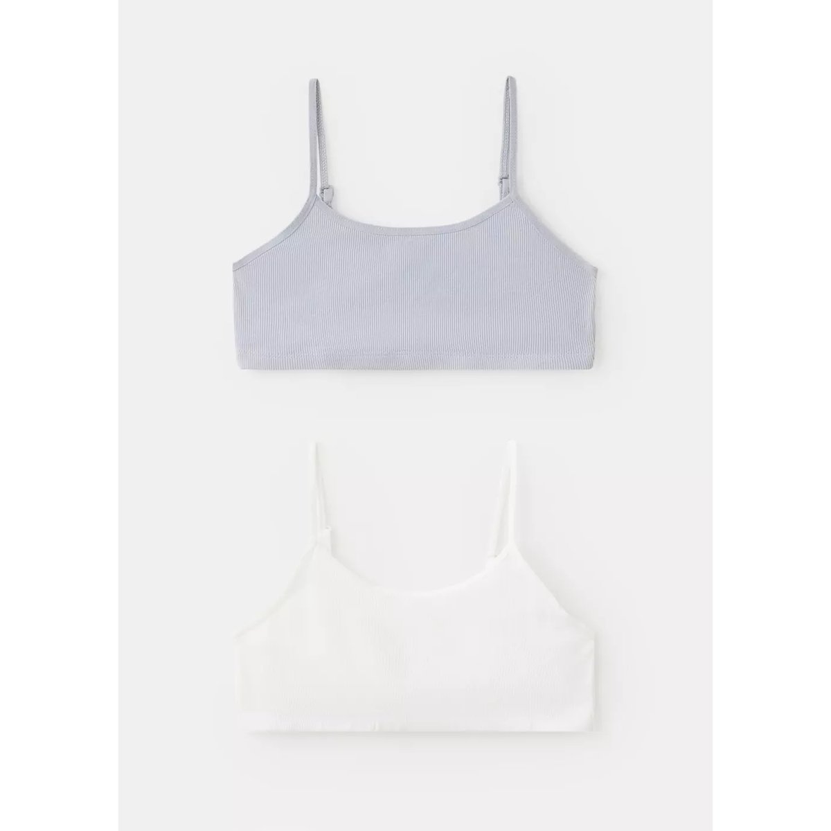 Soutien-gorge bandeau coton blanc cassé, MANGO KIDS