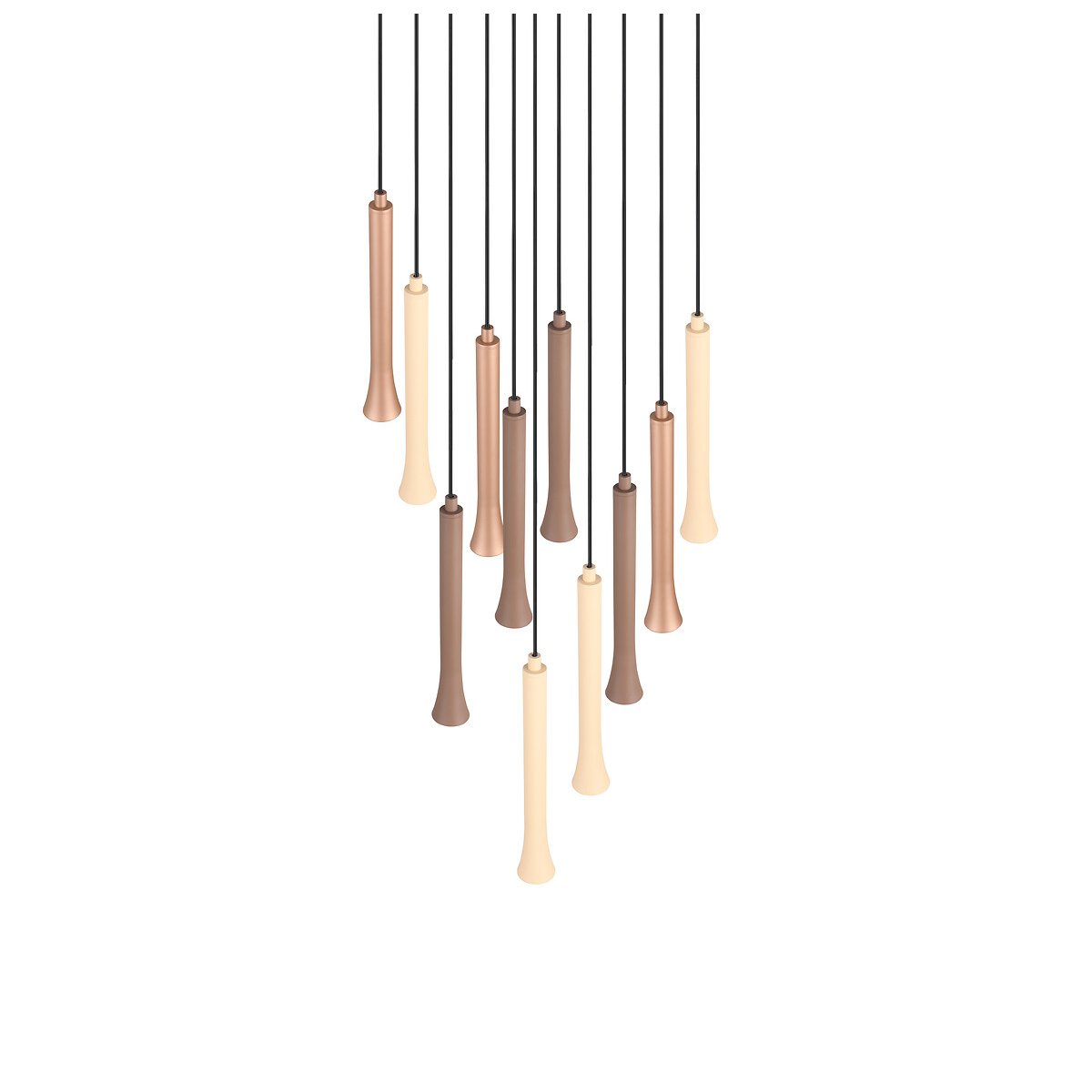 Suspensão Fiato, da Trio Lighting castanho, TRIO LIGHTING