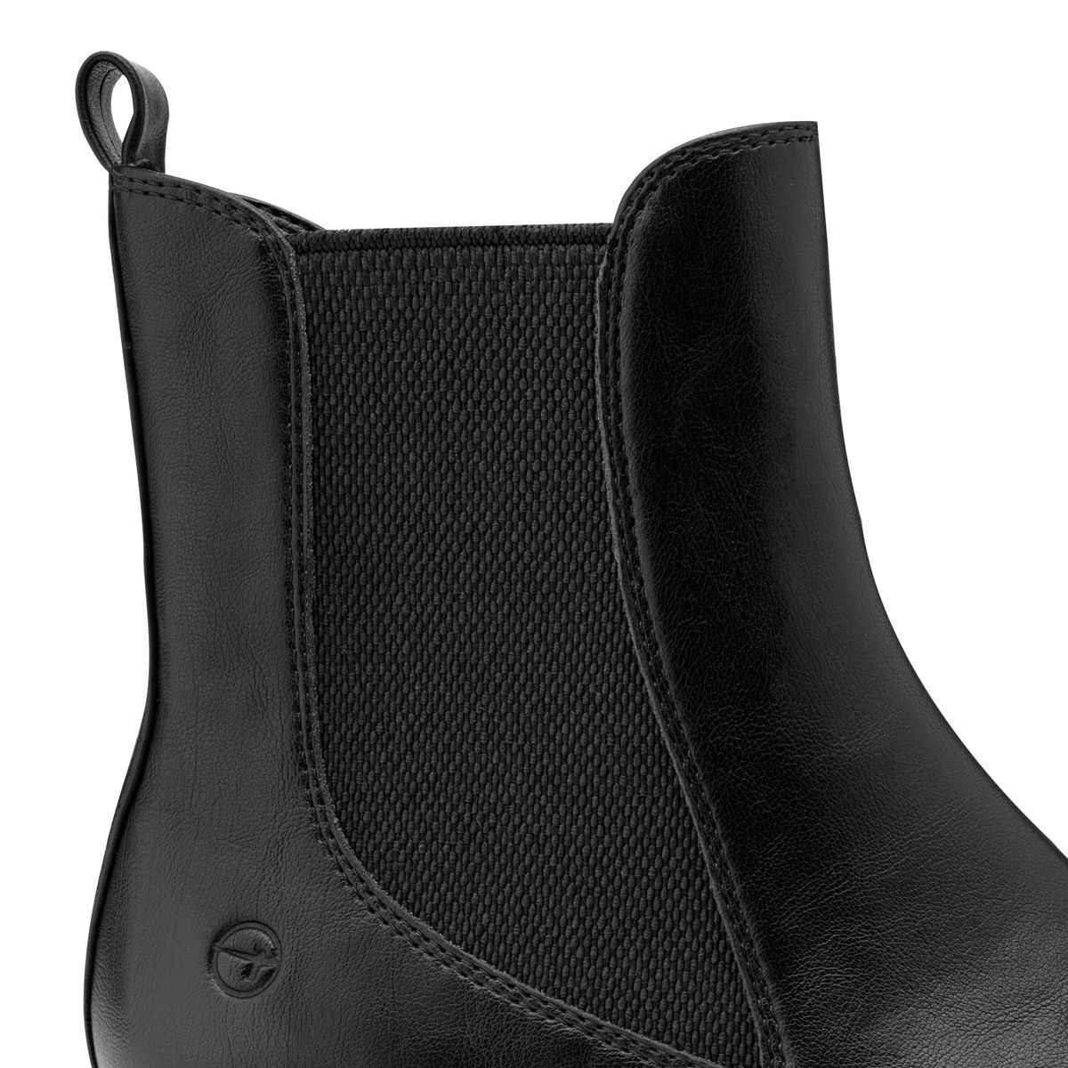 Bottine Chelsea talon bloc noir, TAMARIS