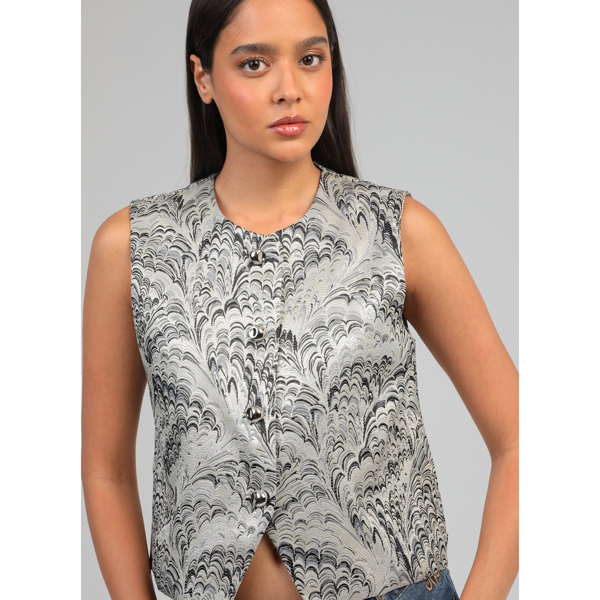 Veste Sans Manches HULYSSA silver, AN'GE