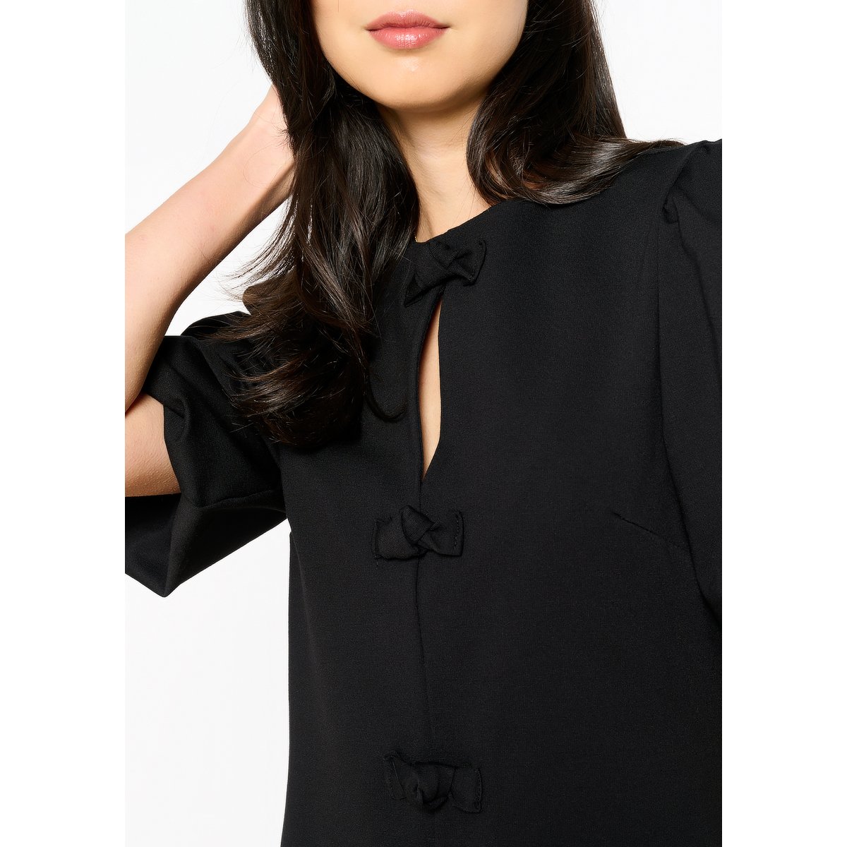 Robe avec noeuds noir, LOLALIZA