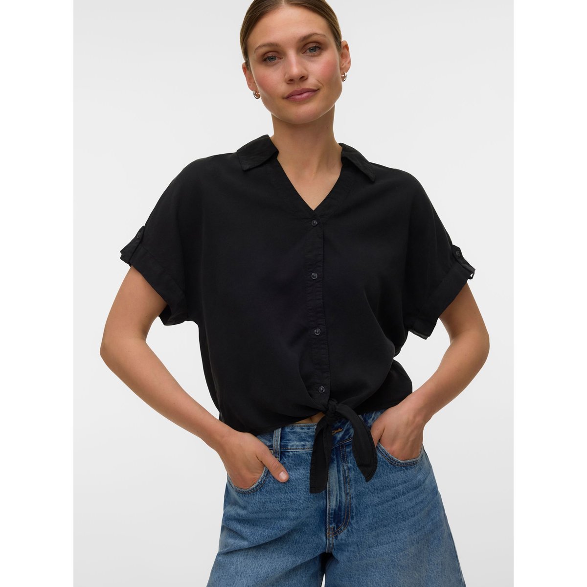 Chemise En Denim black denim 1, VERO MODA