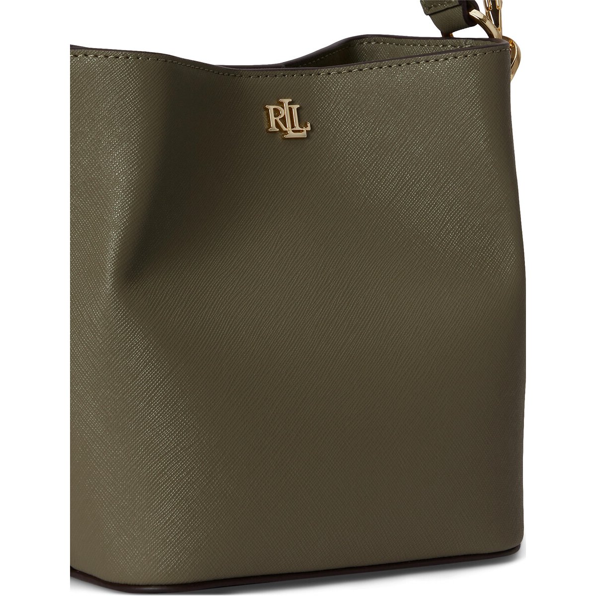 Sac seau en cuir vert sauge, LAUREN RALPH LAUREN