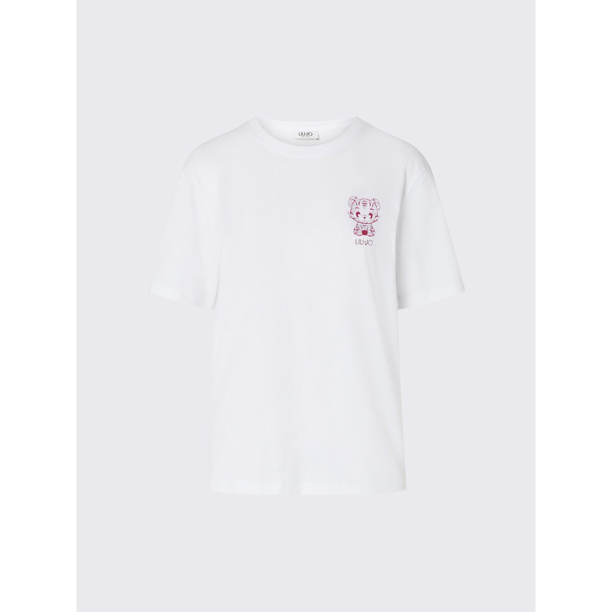 T-shirt avec imprimé au dos blanc, LIU JO