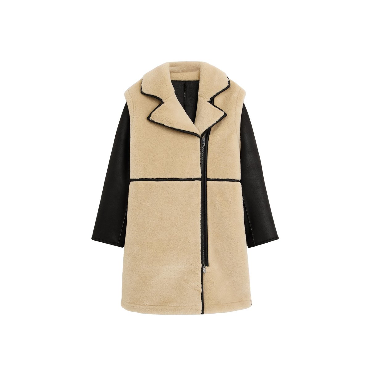 Manteau combiné avec poches beige, DESIGUAL