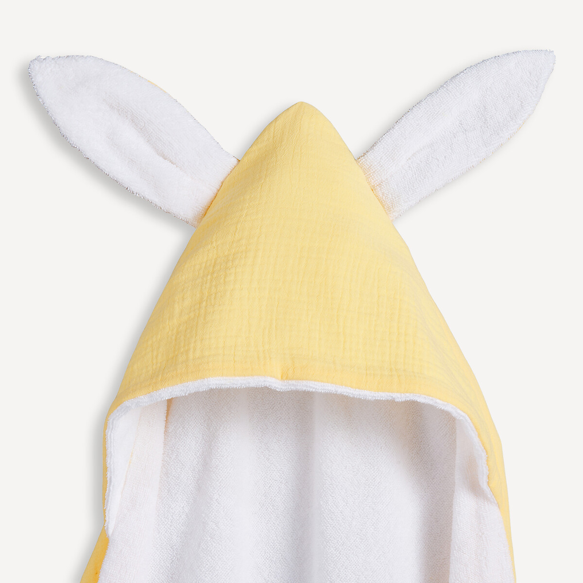Cape de bain gaze de coton 380 g/m2, Kumla jaune pastel, LA REDOUTE INTERIEURS