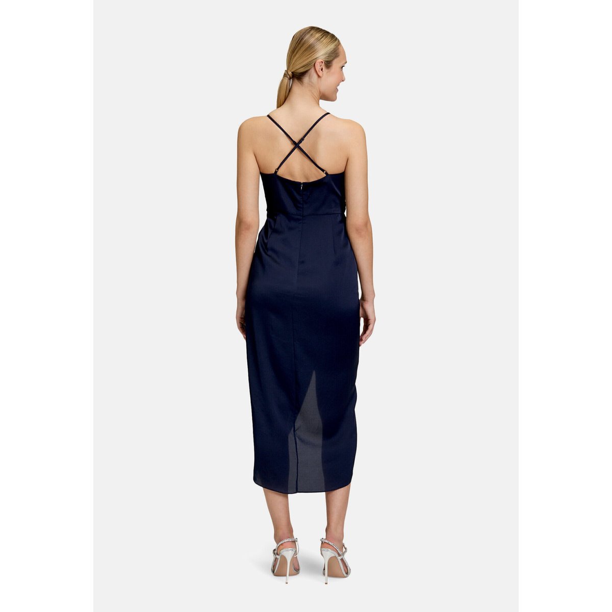 Robe de soirée à fronce night sky, VERA MONT