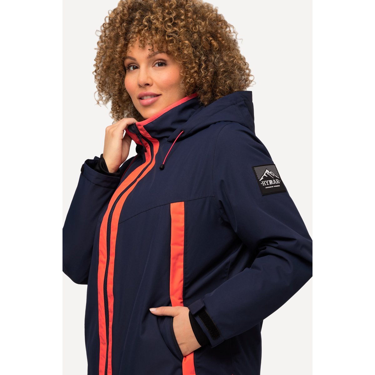Veste technique HYPRAR, imperméable, capuche marine, ULLA POPKEN