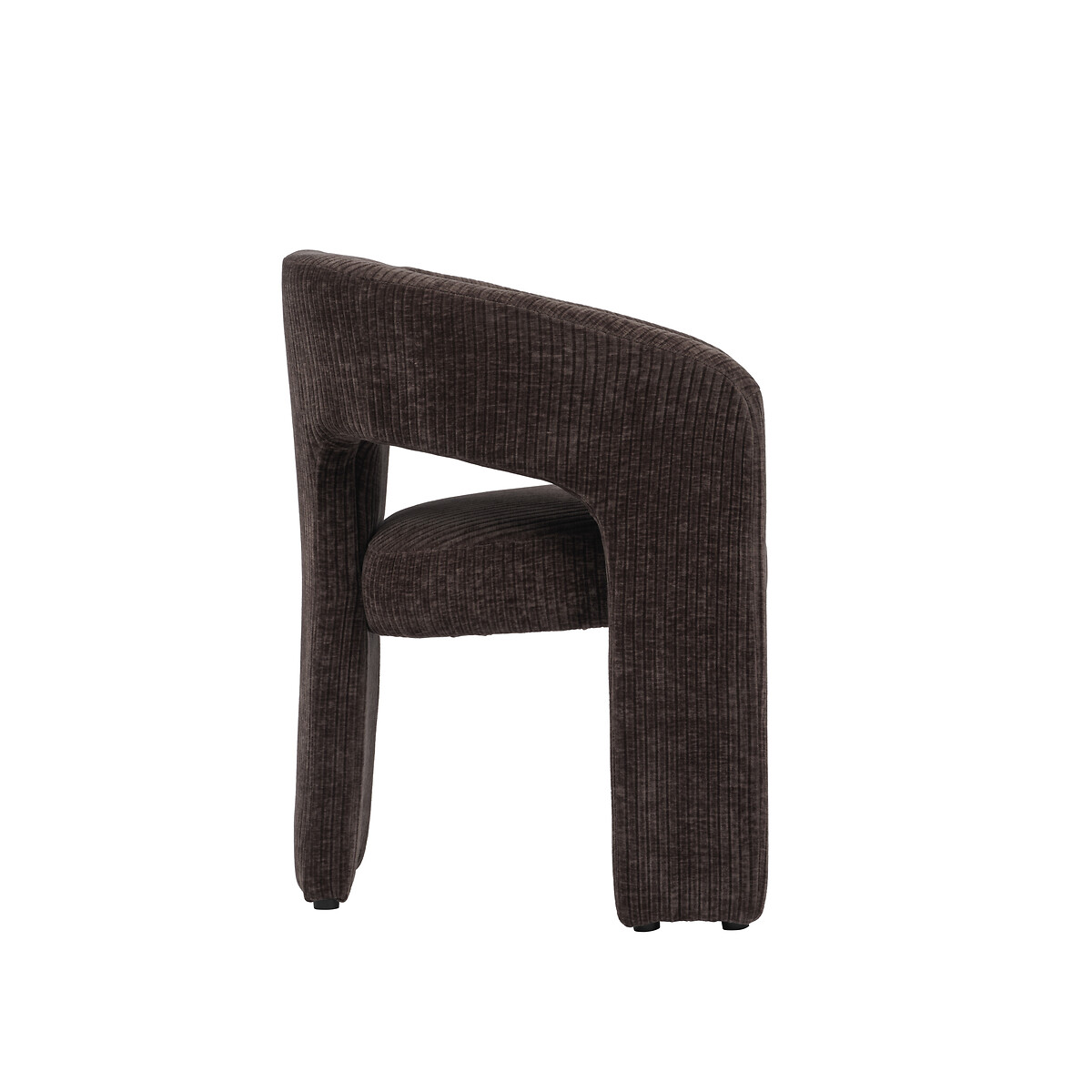 Alpaca Curved Corduroy Upholstered Dining Chair cocoa, ÉDITÉ