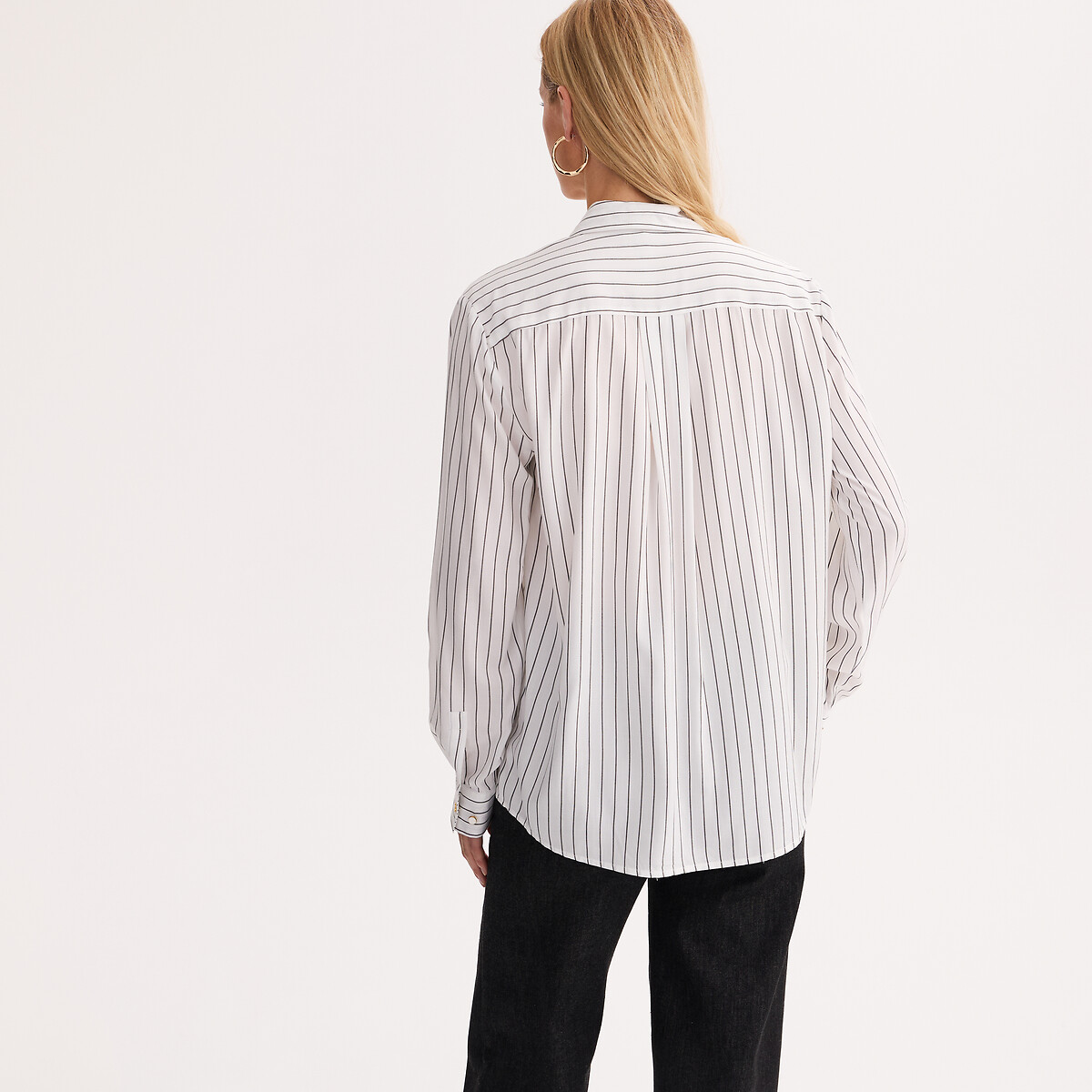 Chemise rayée, manches longues rayé, ANNE WEYBURN