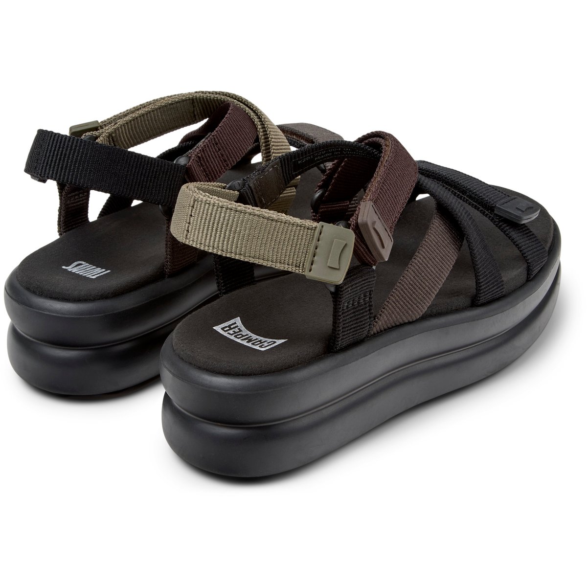 Sandales Pelotas Flota Up Twins noir gris, CAMPER