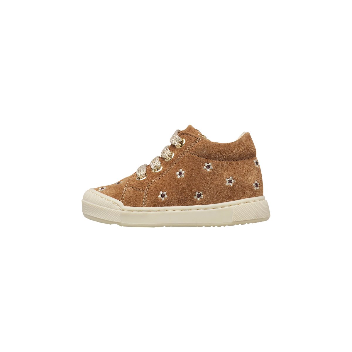 Baskets en suède SNOPES EMBR.DAISIES ZIP blanc-brun-, FALCOTTO