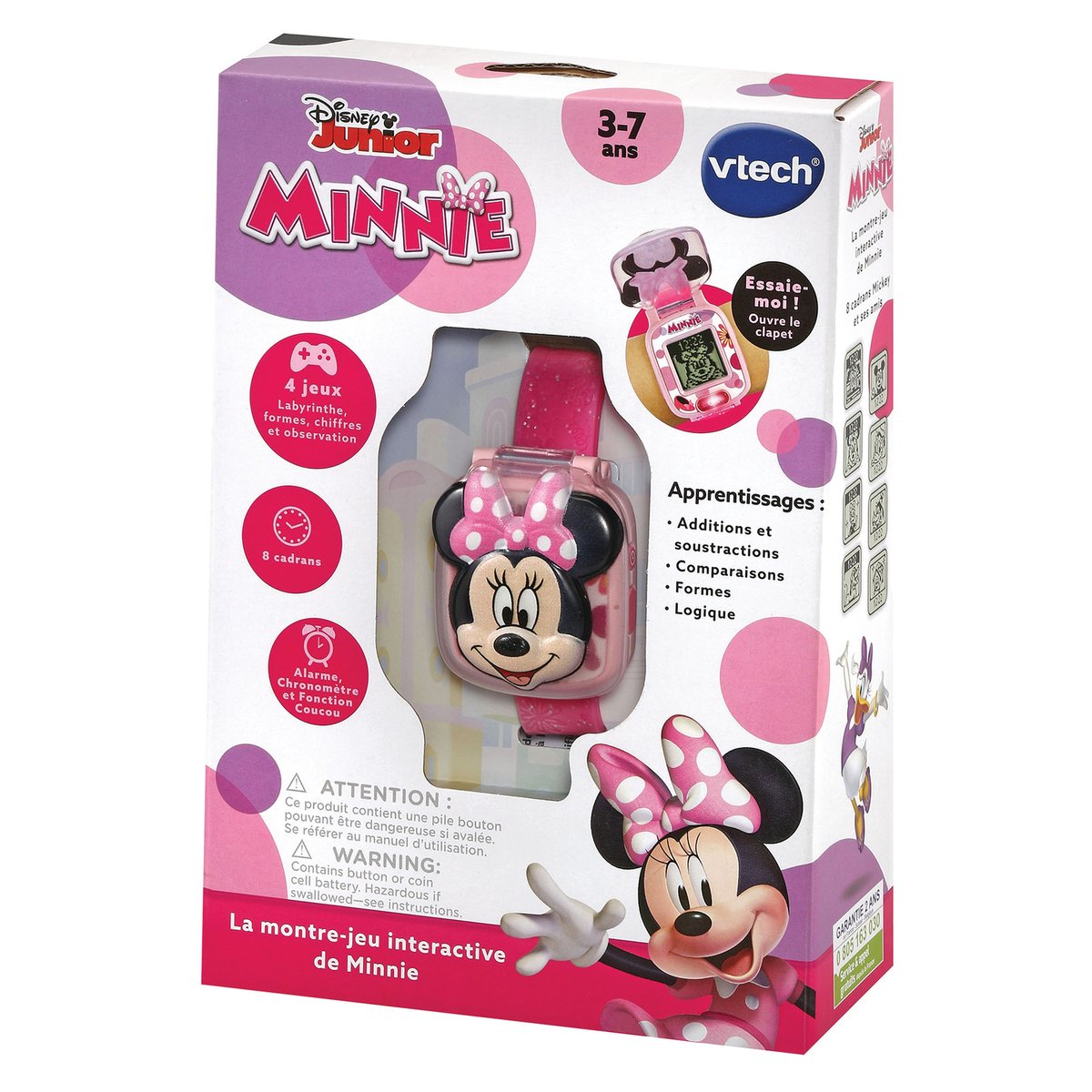 La montre-jeu interactive de minnie multicolore, VTECH