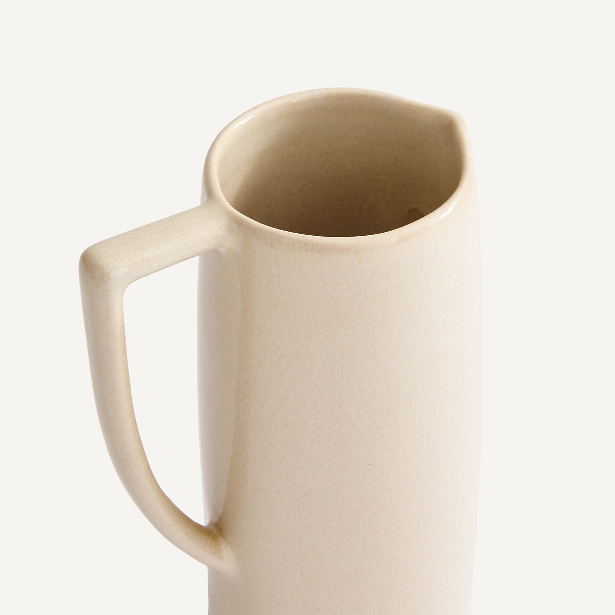 Karaffe BEN aus glasiertem Steinzeug hellbeige, AM.PM