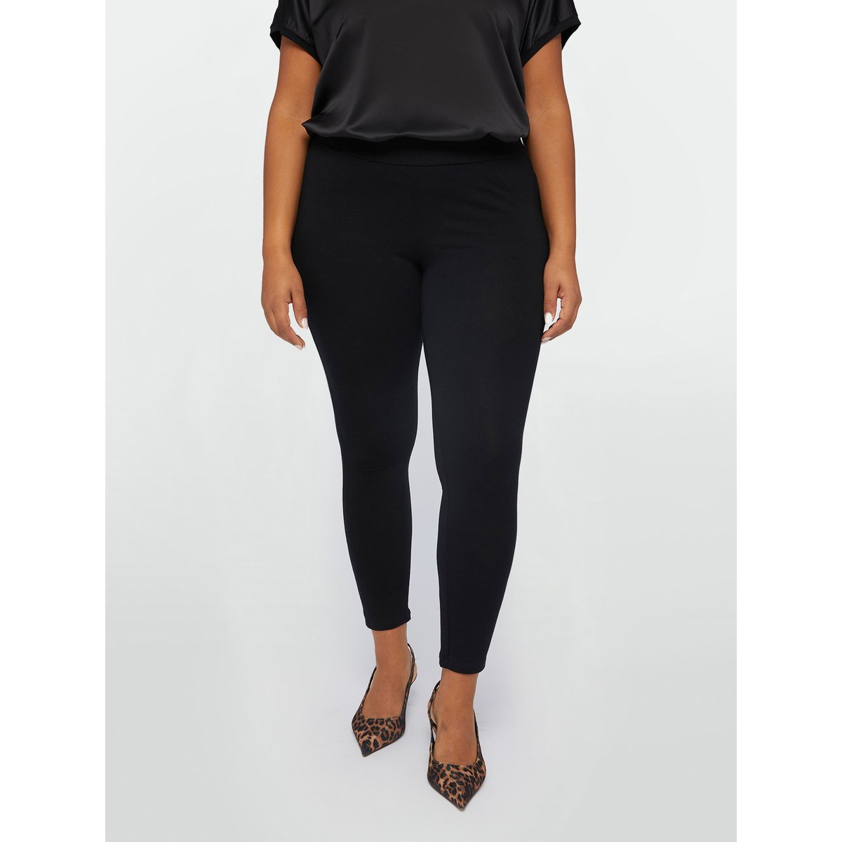 Legging uni noir, FIORELLA RUBINO