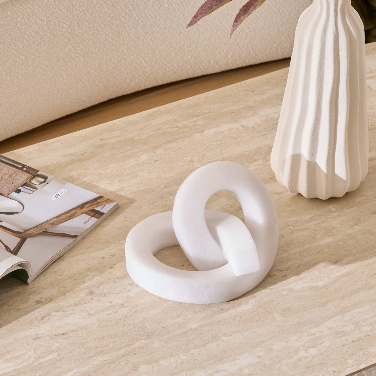 Déco à poser LOUAN blanc, ATMOSPHERA