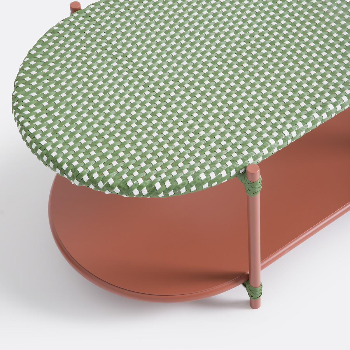 Matu 2-Tier Coffee Table red/green/white, LA REDOUTE INTERIEURS