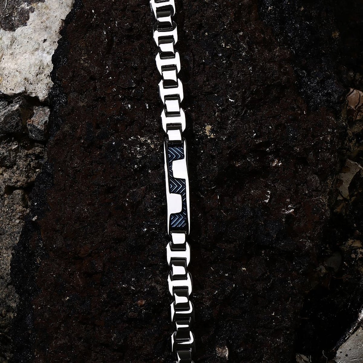 Bracelet en acier, émail PREMIUM argent, SECTOR NO LIMITS