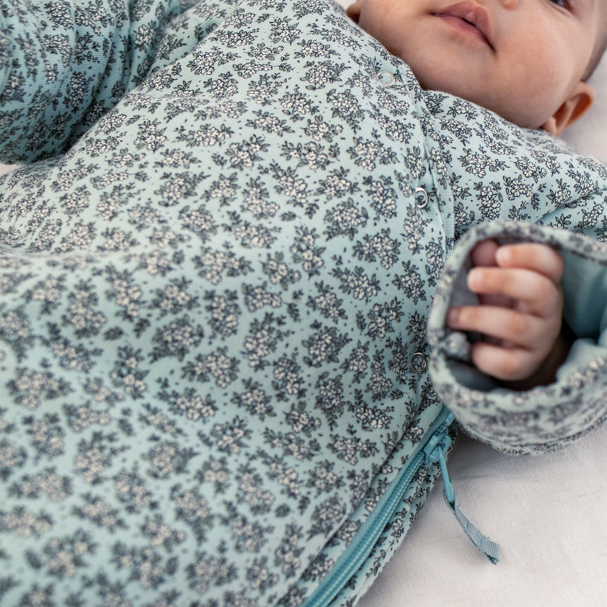 Gigoteuse avec moufles hiver - TOG 3 Cocon bien chaud heidi opalin, BEMINI