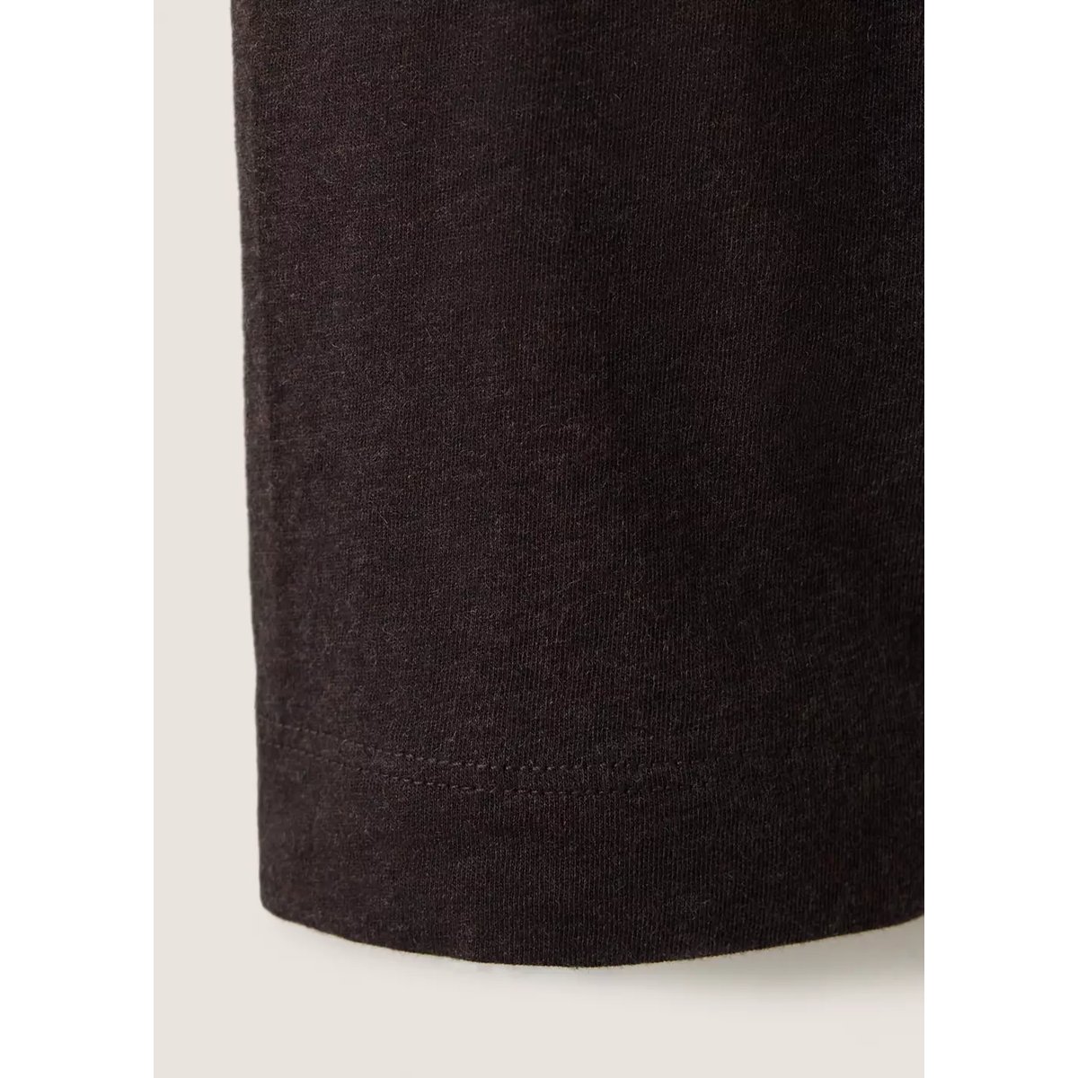 T-shirt coton mélangé cachemire regular fit marron, MANGO MAN