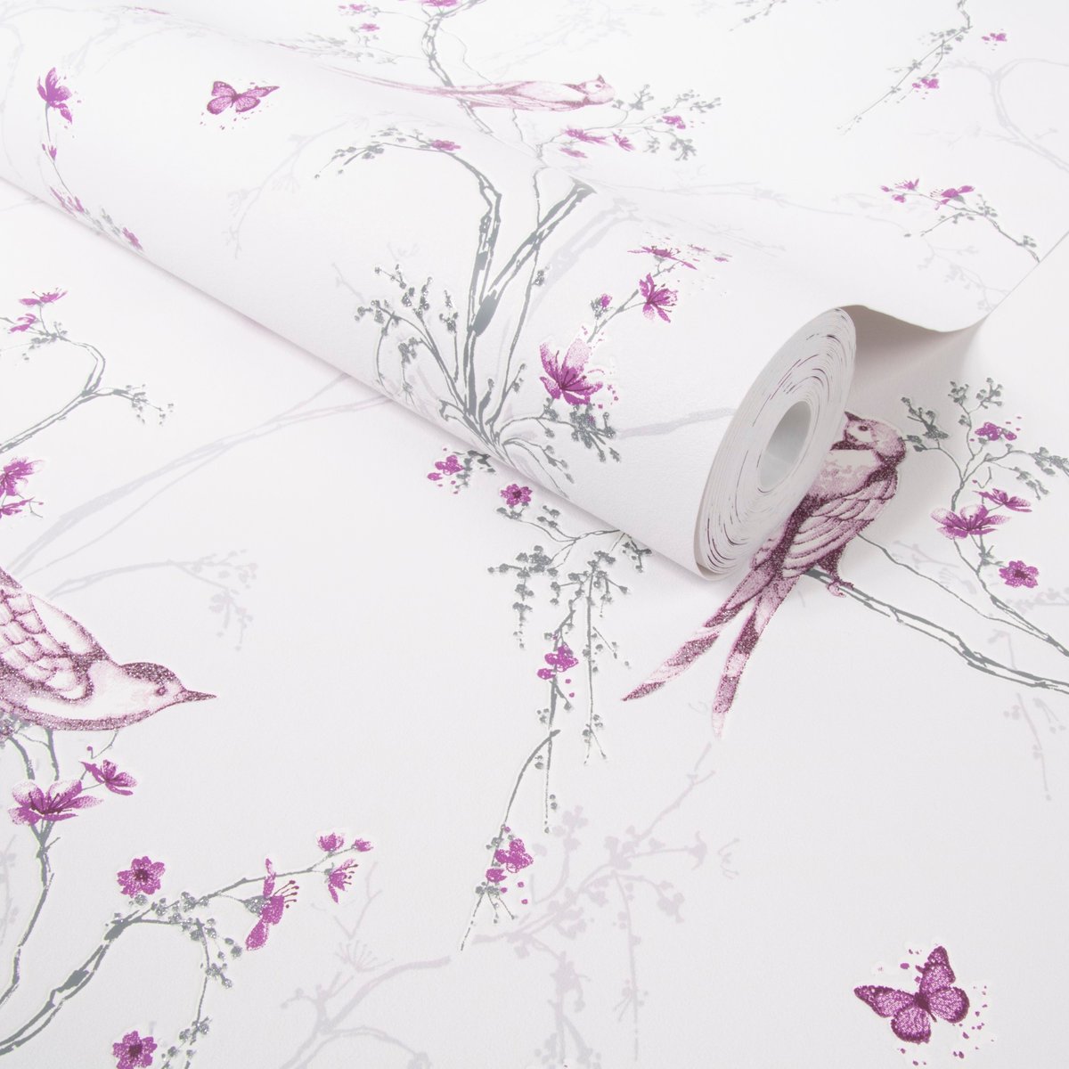 Papier peint Oiseaux Chant doux du Rosignol violet, SUPERFRESCO EASY