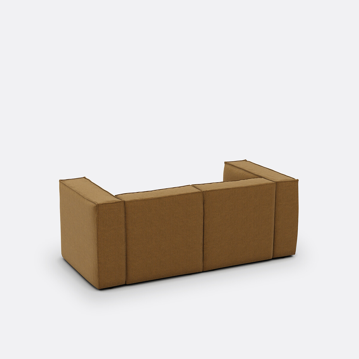 Modulaire zetel 2-zit, gestructureerde stof, Seven karamel, LA REDOUTE INTERIEURS