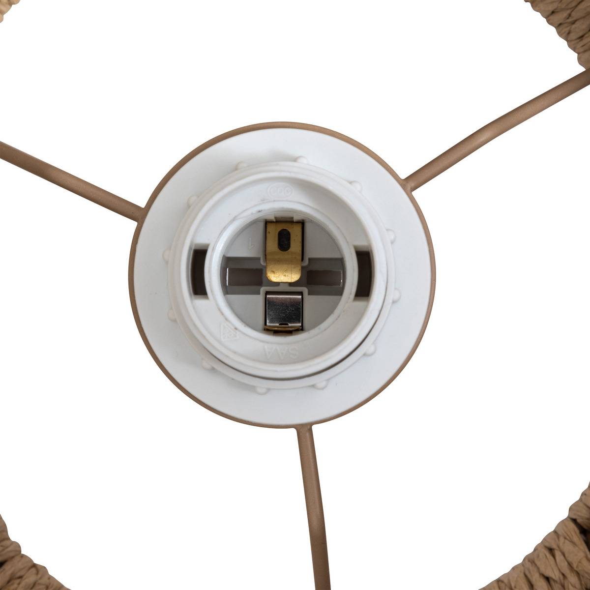 Suspension corde tressée OZAN beige, ATMOSPHERA