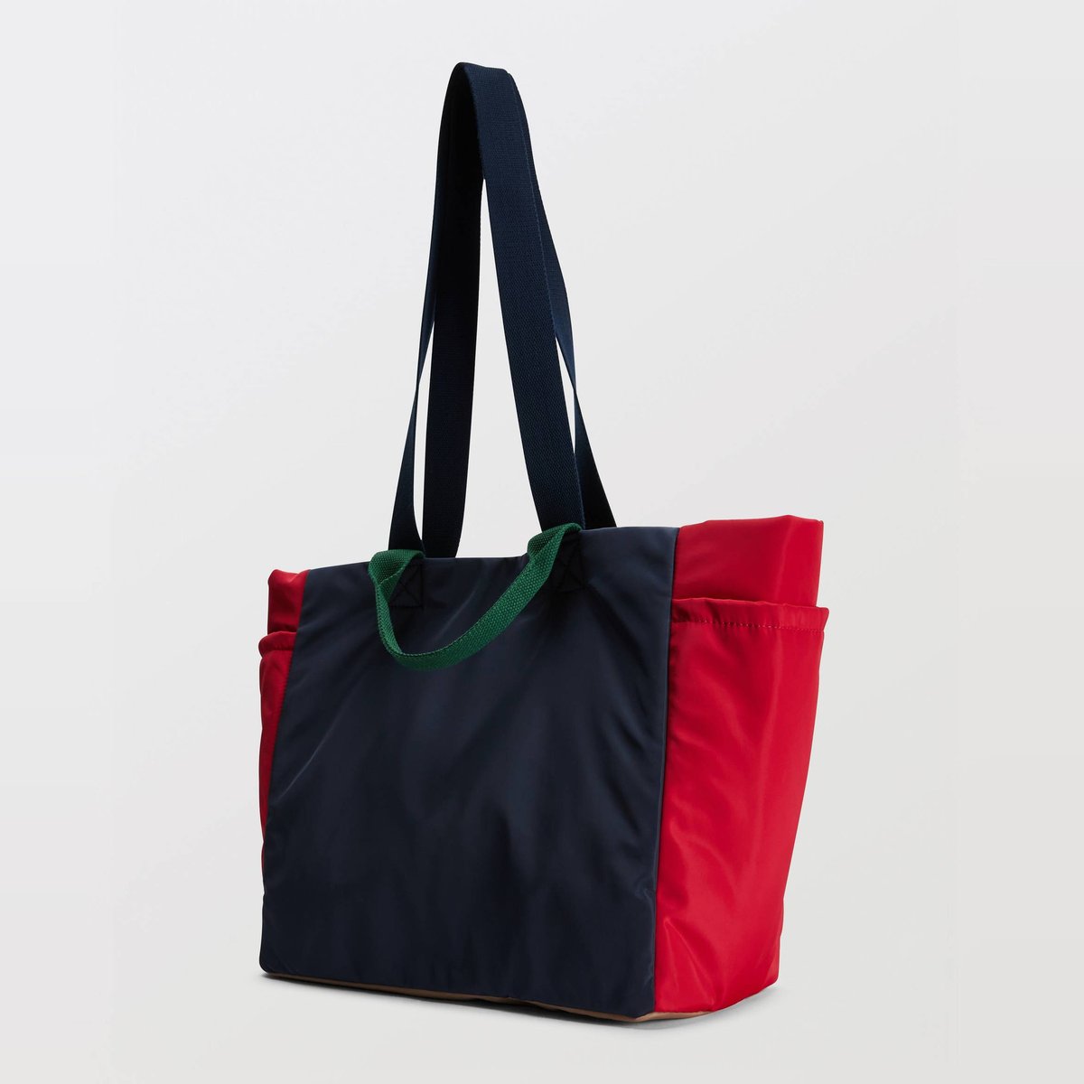 Cabas en toile tricolore gabardine, MONOPRIX
