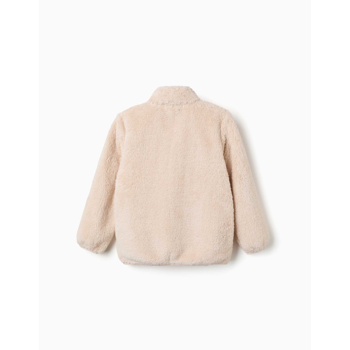 Veste en sherpa avec fermeture éclair blanc, ZIPPY