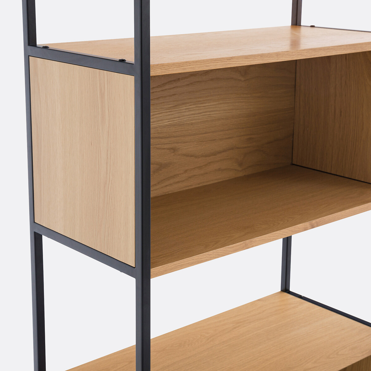 Volga Modular Bookcase with 3 Compartments in Oak Veneer natural, LA REDOUTE INTERIEURS