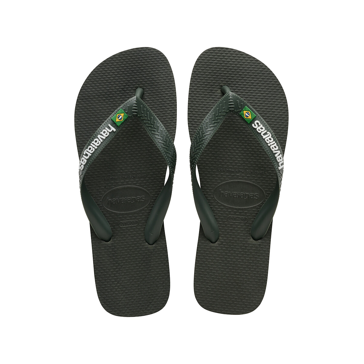 Tong Brazil Logo kaki, HAVAIANAS