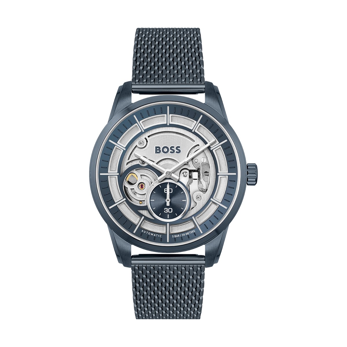 Montre Analogique  SOPHIO AUTO argenté bleu bleu, BOSS