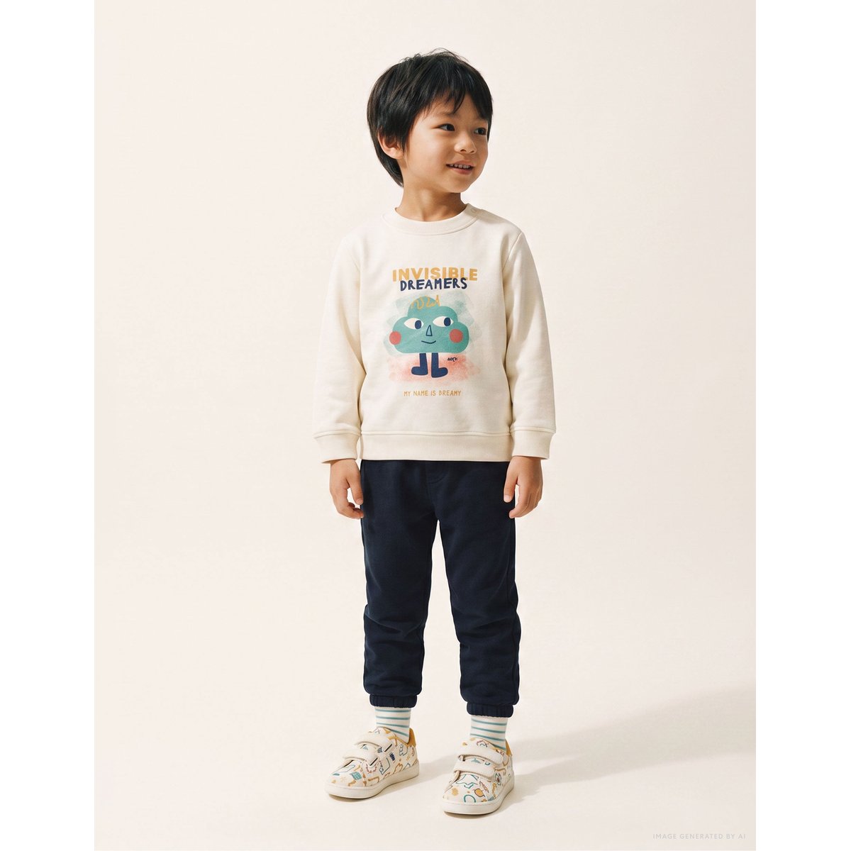 Ensemble de jogging en coton peigné avec imprimé Friends blanc, ZIPPY
