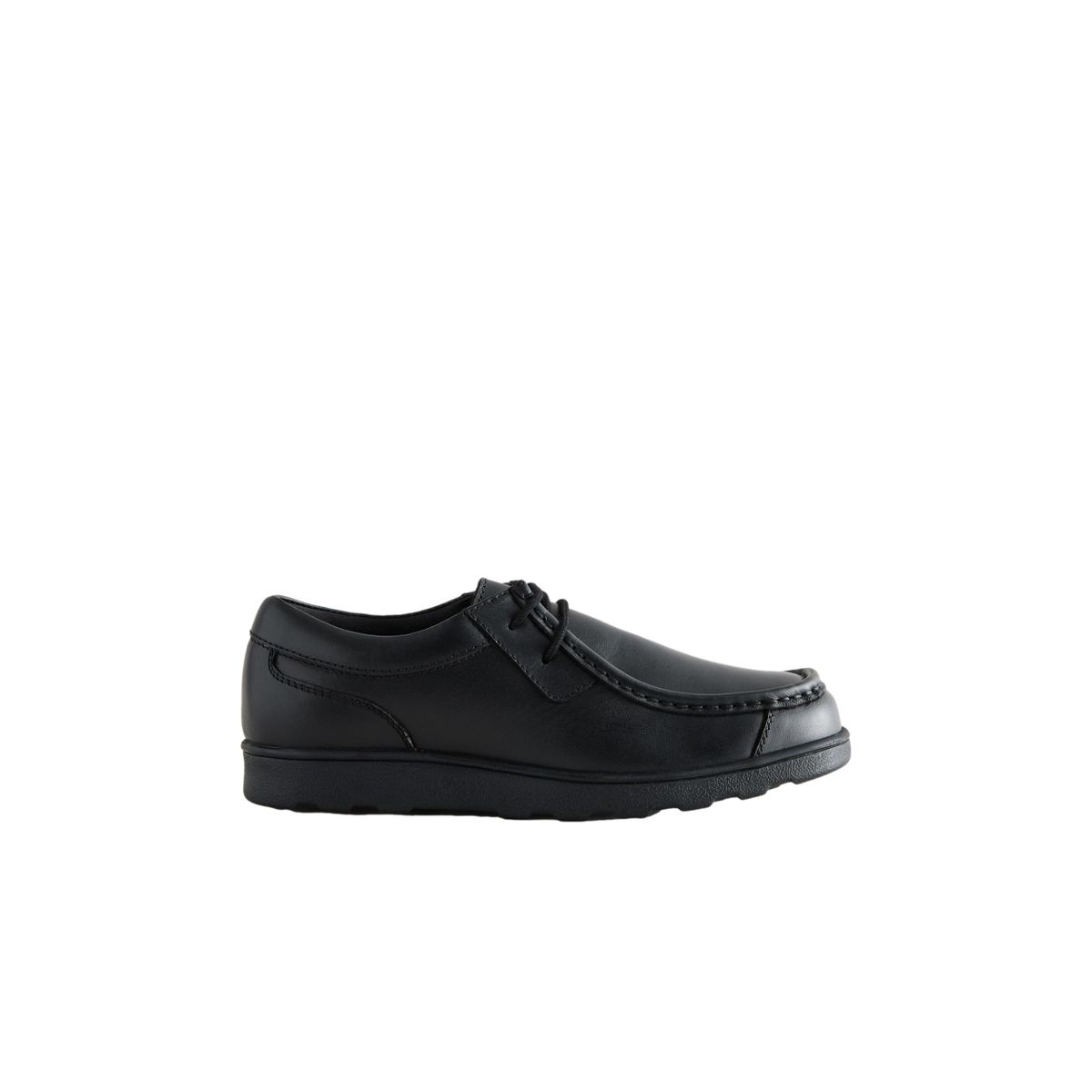 Chaussures en cuir à lacets pour l’école noir, NEXT