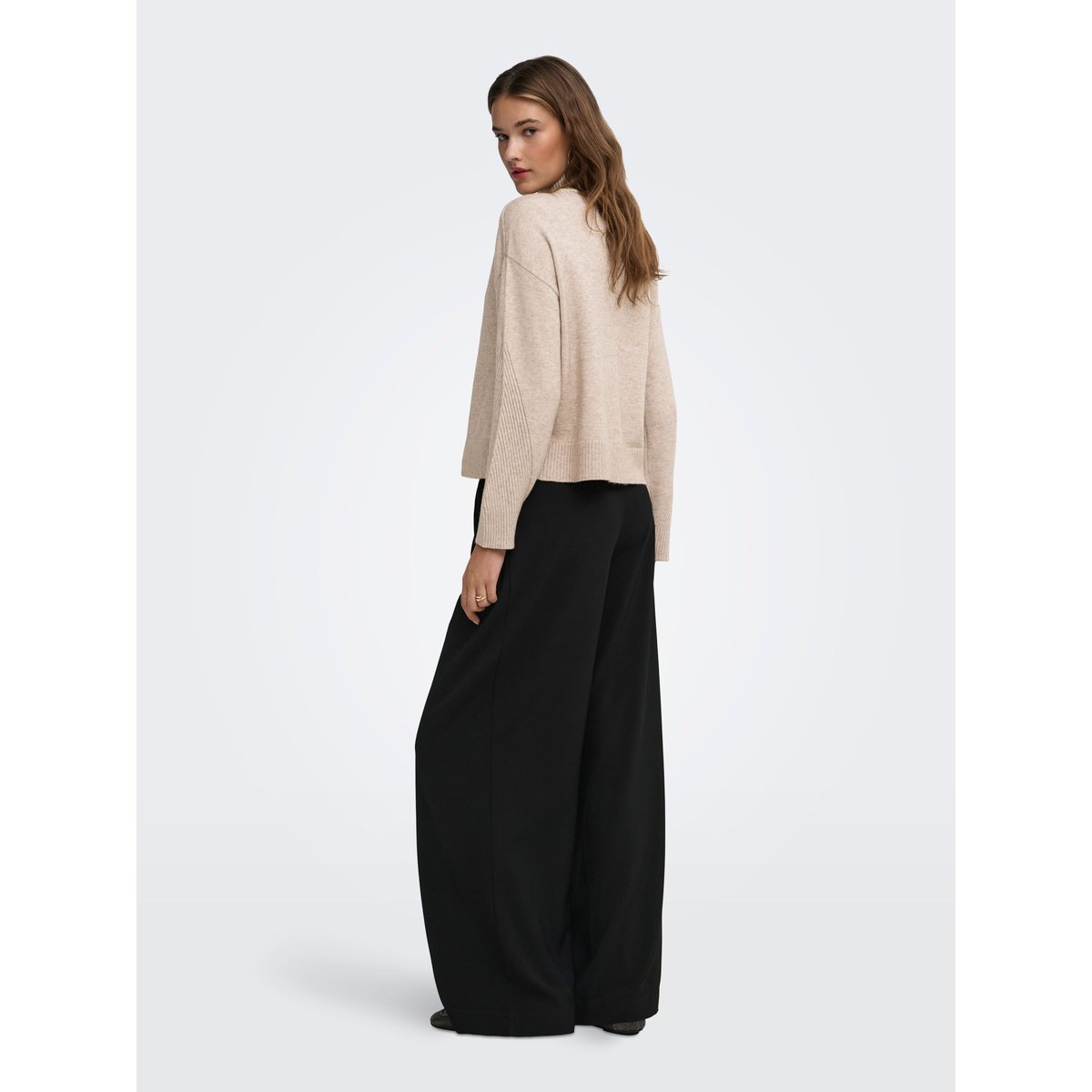 Pull En Maille mocha meringue, ONLY