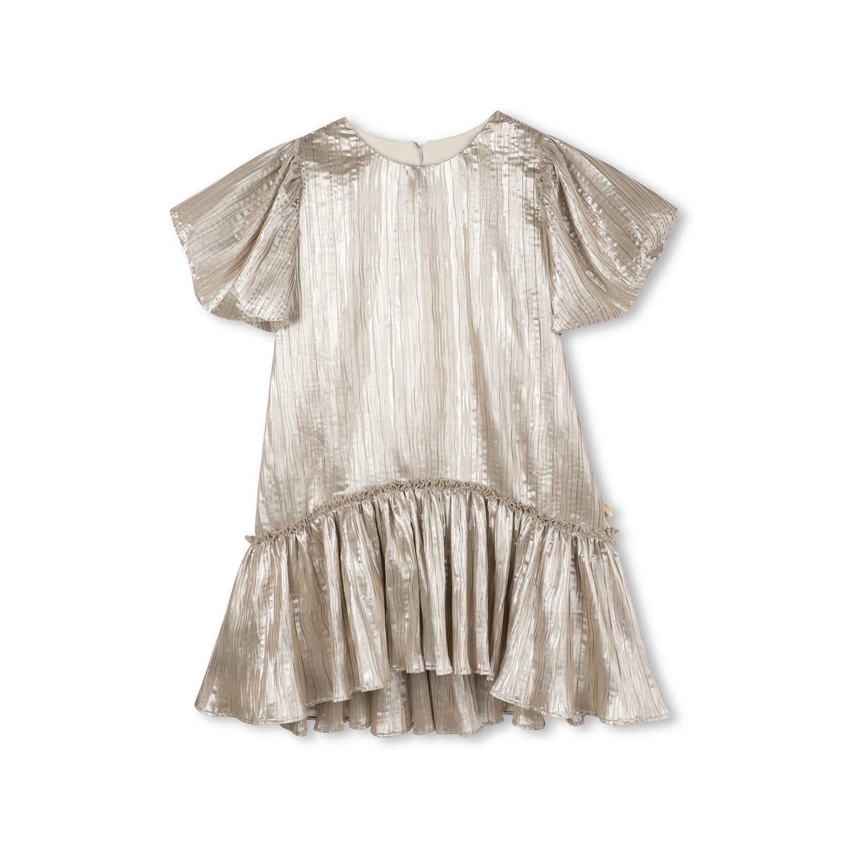 Robe avec manches ballon dore clair, BILLIEBLUSH