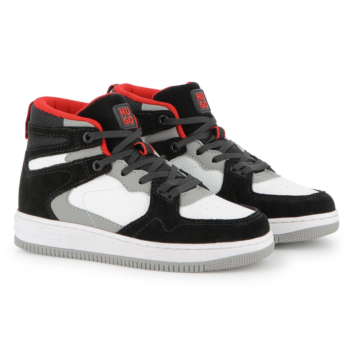 Baskets montantes black, HUGO KIDSWEAR