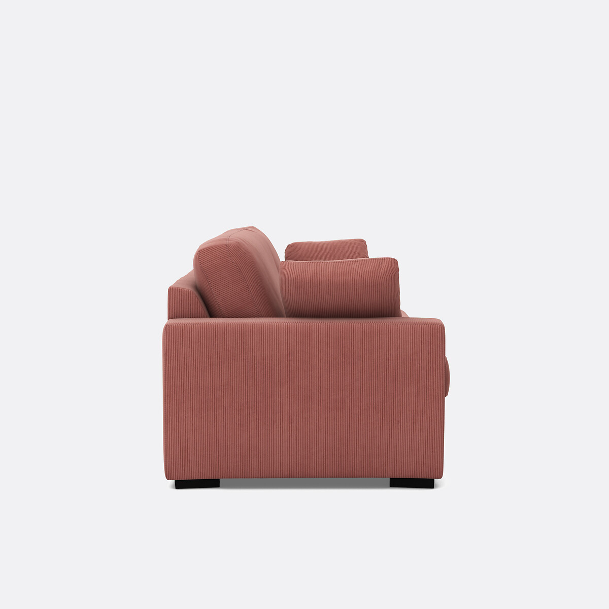Canapé convertible, Premium HR, en velours côtelé fines côtes, TIMOR rose, LA REDOUTE INTERIEURS