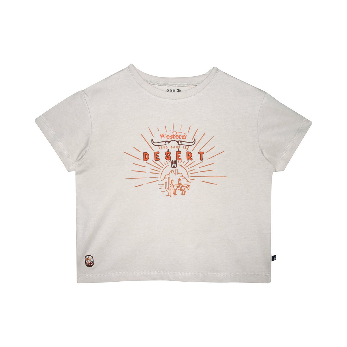 Tshirt nguyen manches courtes beige, SUCRE D'ORGE