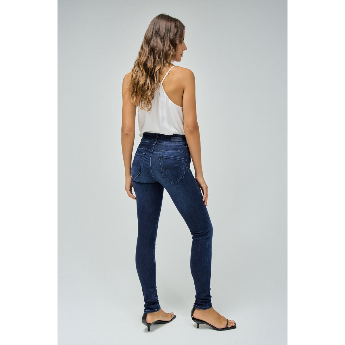 JEAN SECRET PUSH IN SKINNY SOFT TOUCH bleu, SALSA JEANS