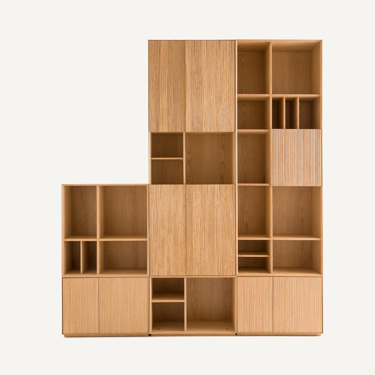 Kleine boekenkast in eikenfineer, Mikube naturel eikenhout, AM.PM