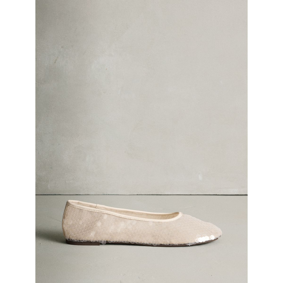 Ballerines rondes à sequins forever comfort® ivoire, NEXT