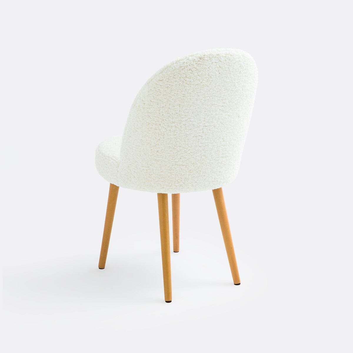 Lot de 2 chaises tissu bouclette, Inès ecru, LA REDOUTE INTERIEURS