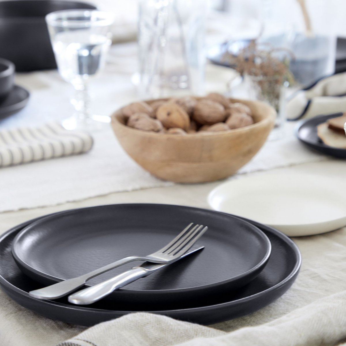Set Table 30 Pièces avec Tasse Pacifica by Casafina seed grey, COSTA NOVA