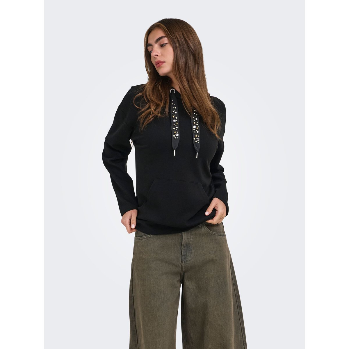 Sweat À Capuche black 1, ONLY
