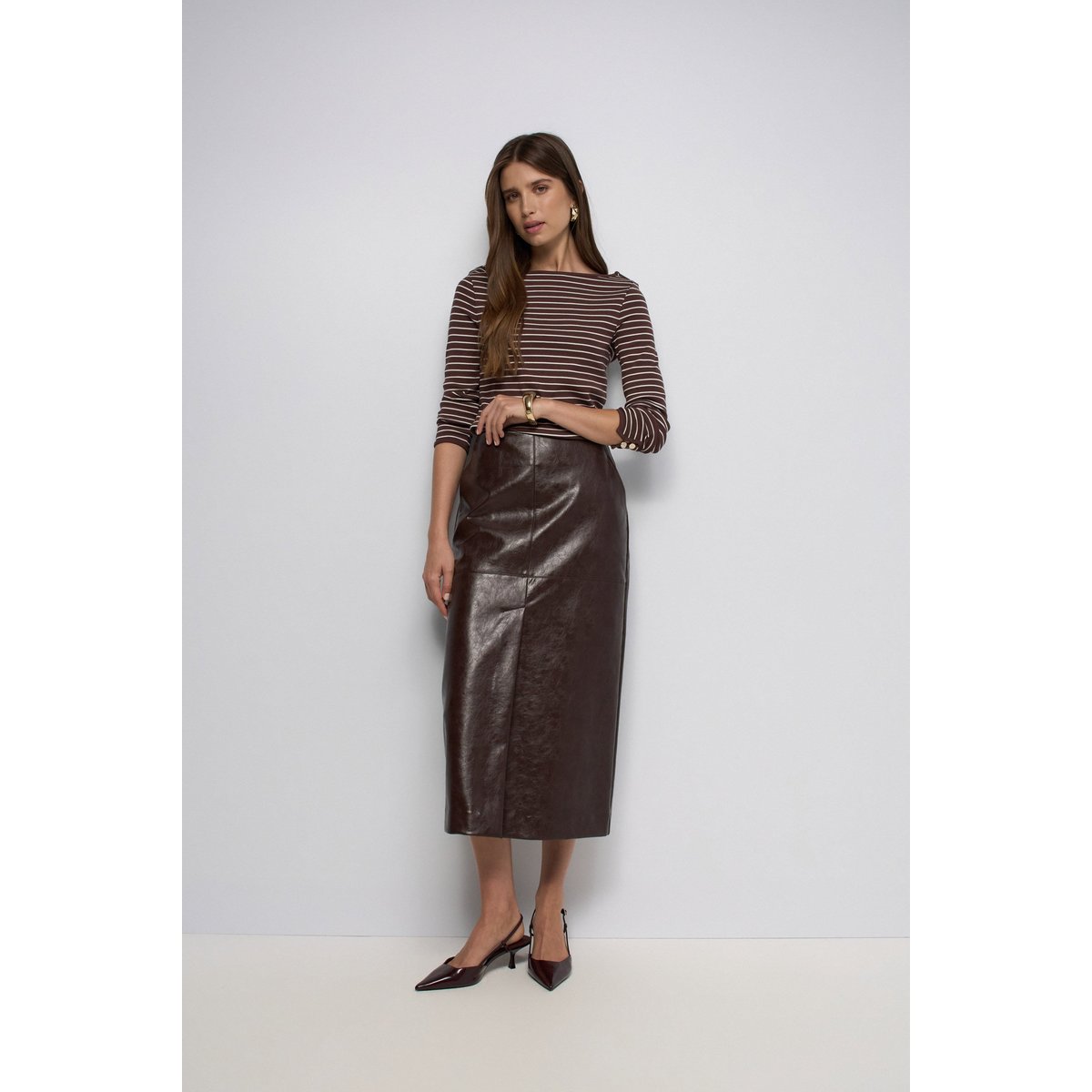 PULL À RAYURES marron, SALSA JEANS