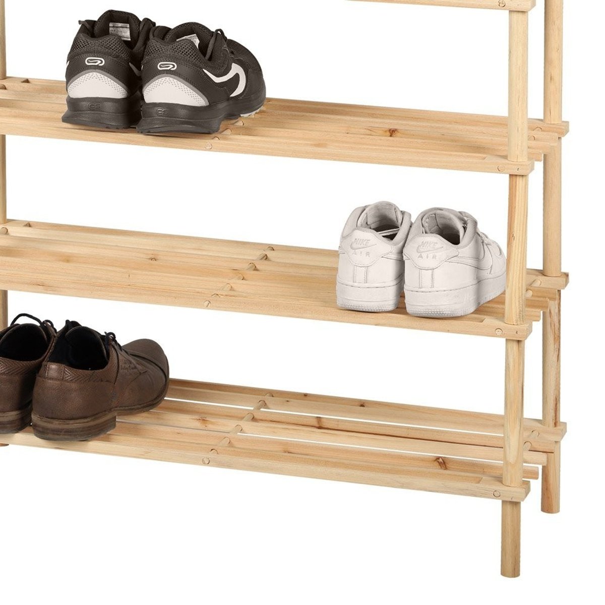 Meuble range chaussures 4 niveaux Wood and co beige, DECORATIE