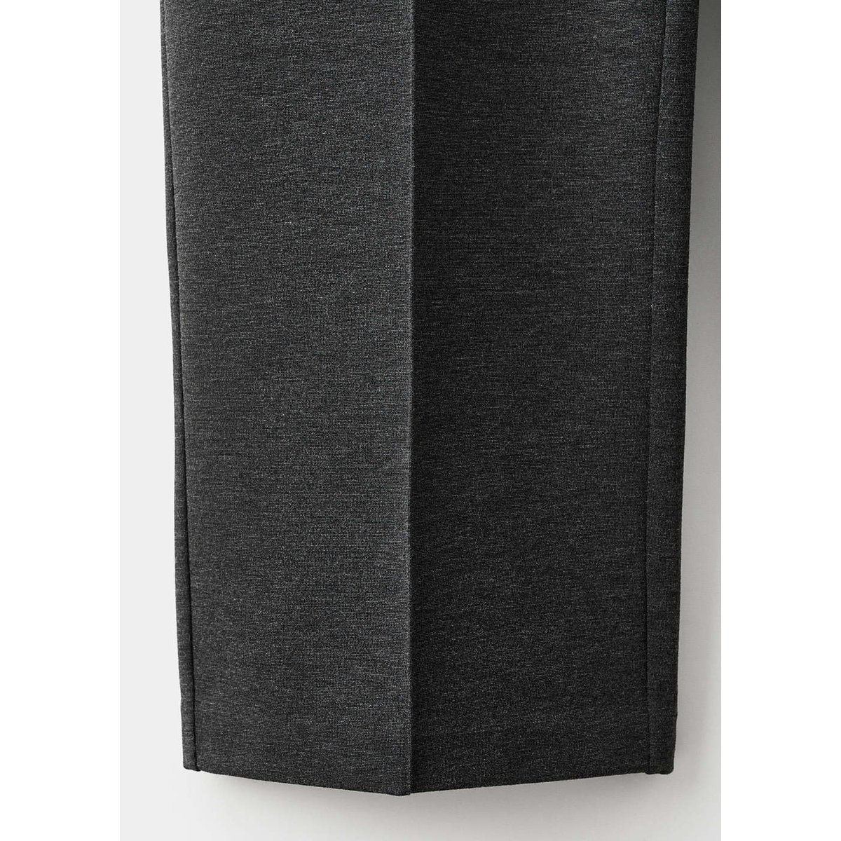 Pantalon jaspé maille gris chiné moyen, MANGO