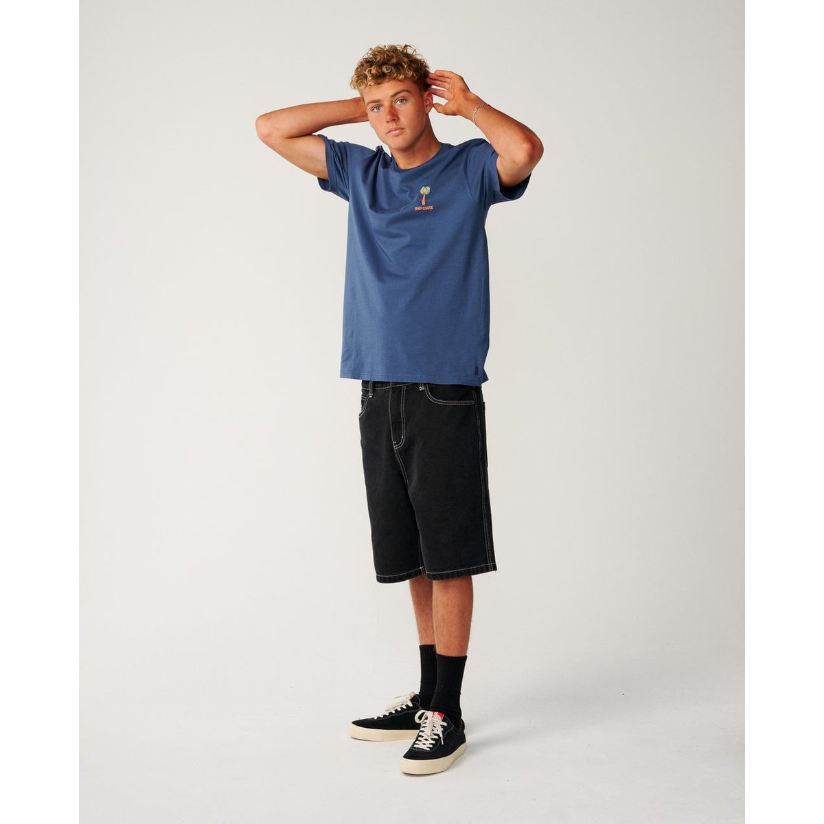 T-shirt relax PACIFIC RINSE HIGGINS bleu marine clair, RIP CURL